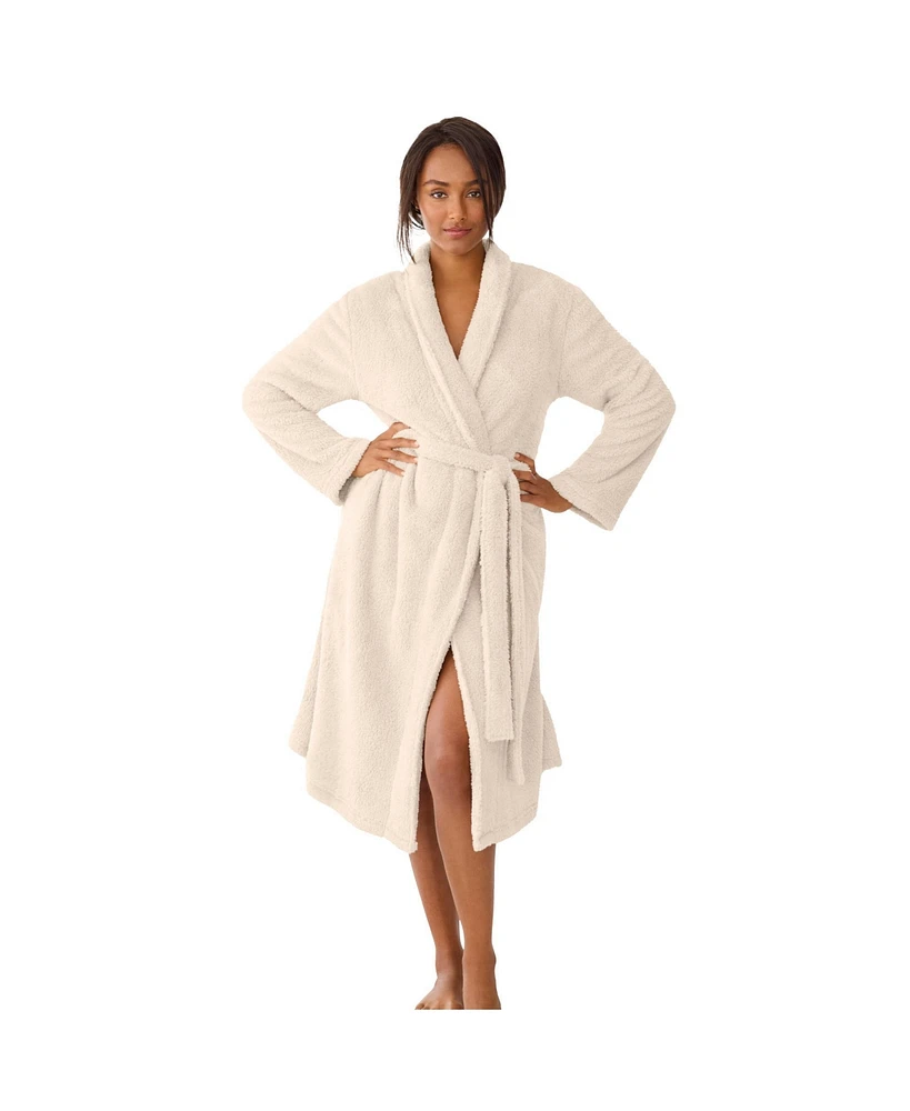 Dreams & Co. Plus Size Ultra Plush Wrap Robe