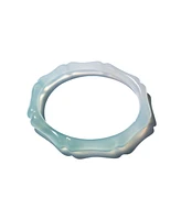 Bambam - Bamboo shaped skinny jade stone bangle
