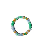 Lavender field — Multicolor jade stone bangle