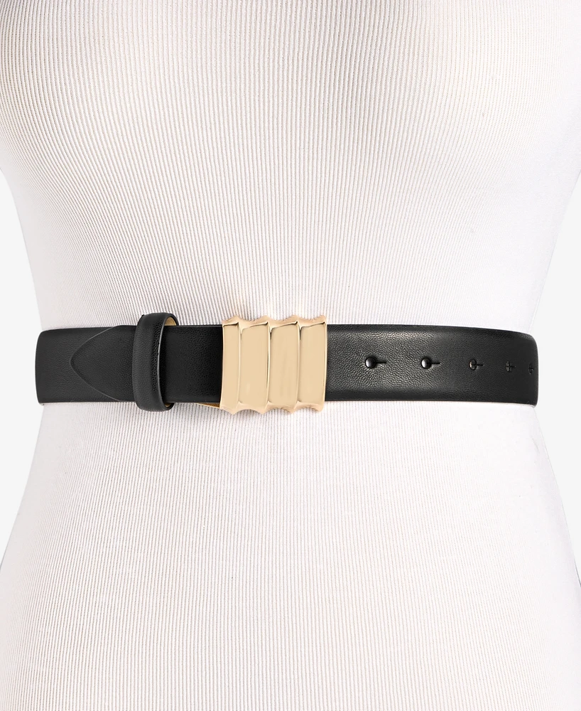 I.n.c. International Concepts Sculptural Plaque Buckle Belt, Exclusively at Macy's