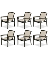 Bartow Outdoor Dining Chairs, Set of 6, Created for Macy's