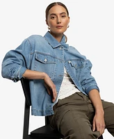 Sanctuary Women's Make Way Button-Front Denim Jacket