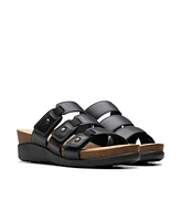 Clarks Collection Women's Calenne Lily Wedge Sandals