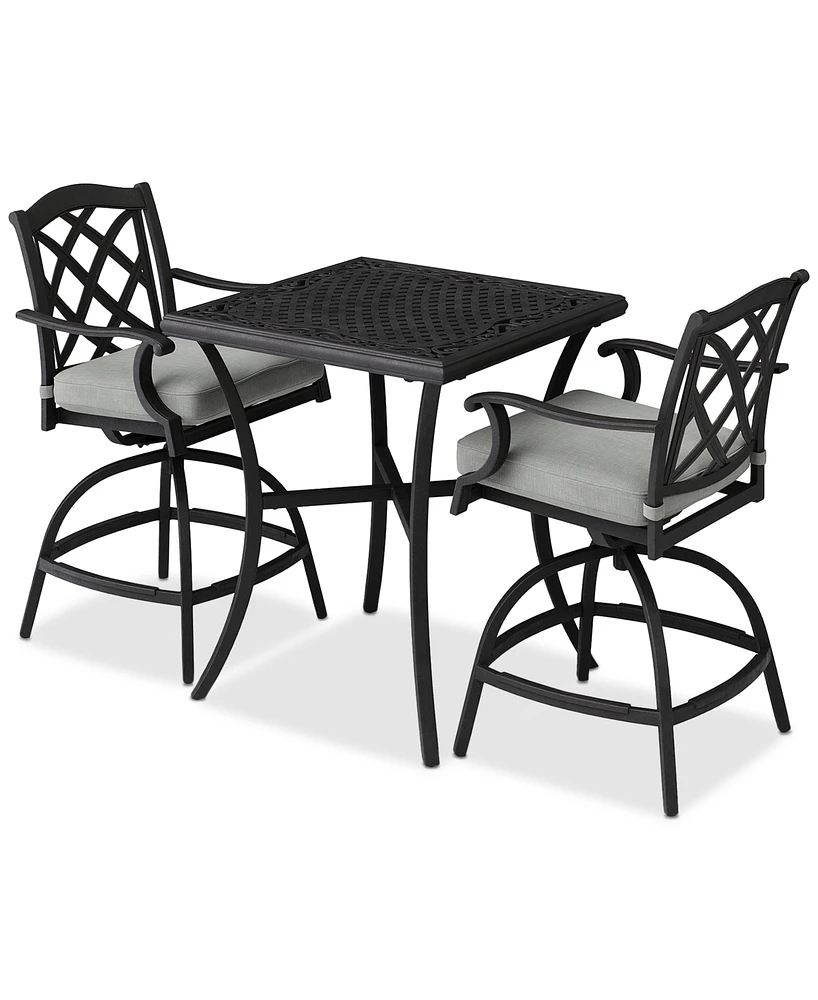 Wythburn 3-pc. Outdoor Bar Height Dining Set (32" Table & 2 Stools)