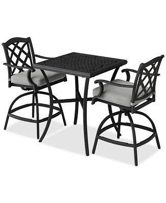 Wythburn 3-pc. Outdoor Bar Height Dining Set (32" Table & 2 Stools)