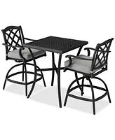 Wythburn 3-pc. Outdoor Bar Height Dining Set (32" Table & 2 Stools)