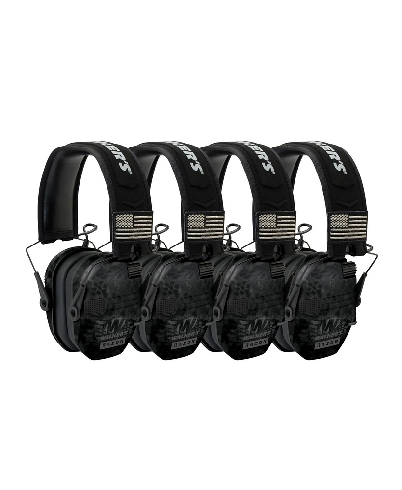 Walker's Razor Slim Electronic Shooting Muffs Patriot Series (Camo) (4-Pack)