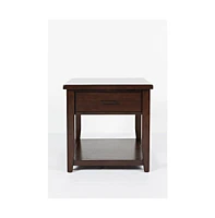 Twin Cities Contemporary Brown End Table