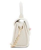 Madden Girl Veras Raffia Top Handle Satchel Bag