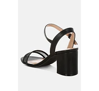 Orpina Mesh Pin Buckle Block Heels