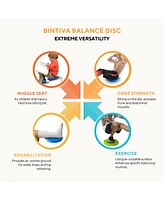 Bintiva 33cm Balance Disc Set - Black, Gray, Purple, Green, Red, Orange