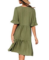 Women's Tulum Temptation Green Midi Beach Dress