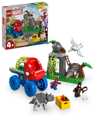 Lego Marvel Spidey And His Amazing Friends Team Spidey Dino Crawler Rescue Building Toy 11199, 136 Pieces