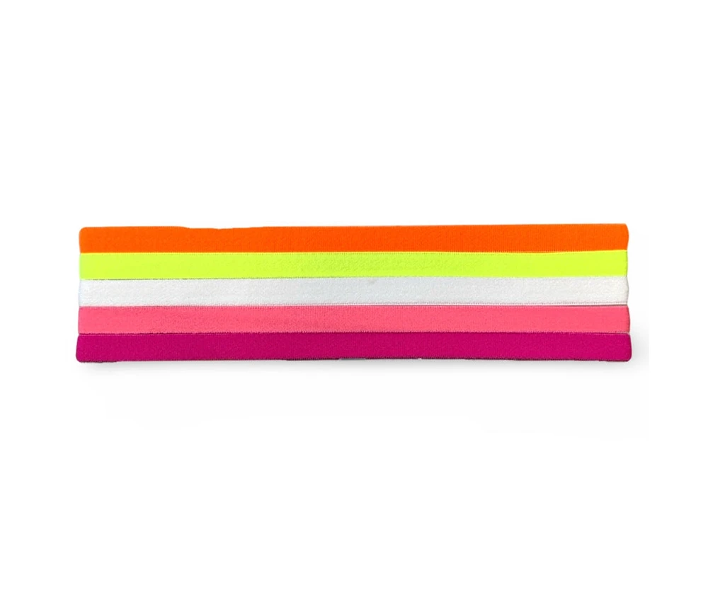 Women's Skinny Training Headbands - Neon Set