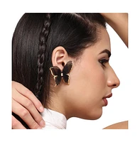 Mesh Papillon Stud Earrings