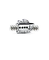 Bling Jewelry Ocean Liner Yacht Charm Bead Sterling Silver for European Bracelet