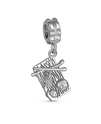 Bling Jewelry Chopsticks Chef Sushi Dangle Charm Bead Sterling Silver European Bracelet