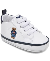 Polo Ralph Lauren Baby Boys Quilton Bear Gore Hi Crib Booties from Finish Line