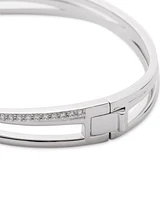 Lauren Ralph Lauren Sterling Silver Cubic Zirconia Pave Bangle Bracelet