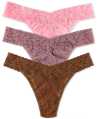 Hanky Panky Women's Signature Lace Original Thong 3 Pack