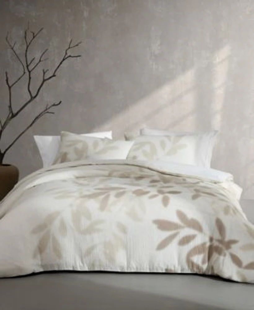 Calvin Klein Shadow Branches Melange Gauze 3 Pc. Comforter Set