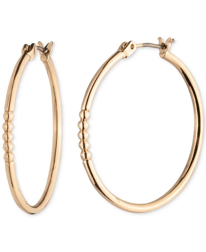 Lauren Ralph Bead Medium Hoop Earrings, 1.18"