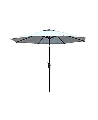 Four Seasons Courtyard 9 Foot Round Olefin Fabric Belmont Market Umbrella, Navy