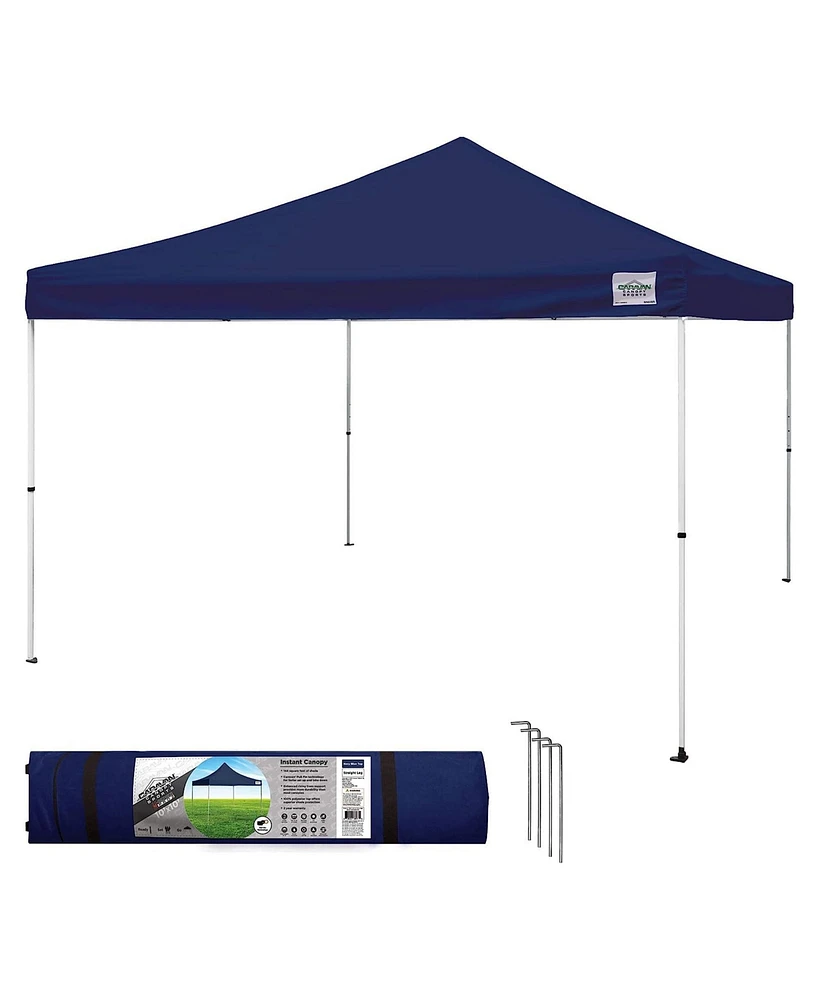 Caravan Canopy M Series Pro 2 12 x 12 Foot Straight Leg Instant Canopy, Blue