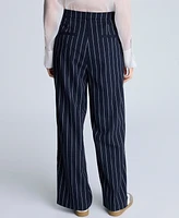 Kenneth Cole Women's Pinstriped Wide-Leg Pants