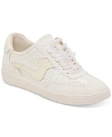 Dolce Vita Women's Notice Pearl Mesh Low Profile Lace-Up Sneakers