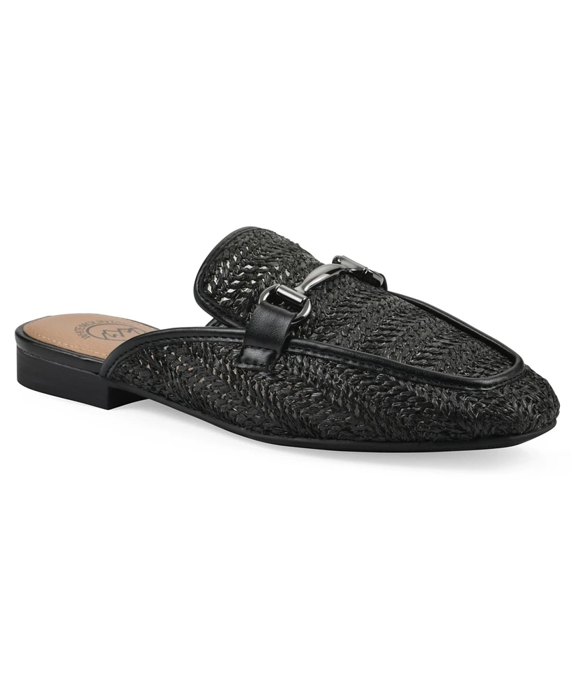 White Mountain Women's Bobbin Slip-On Mules