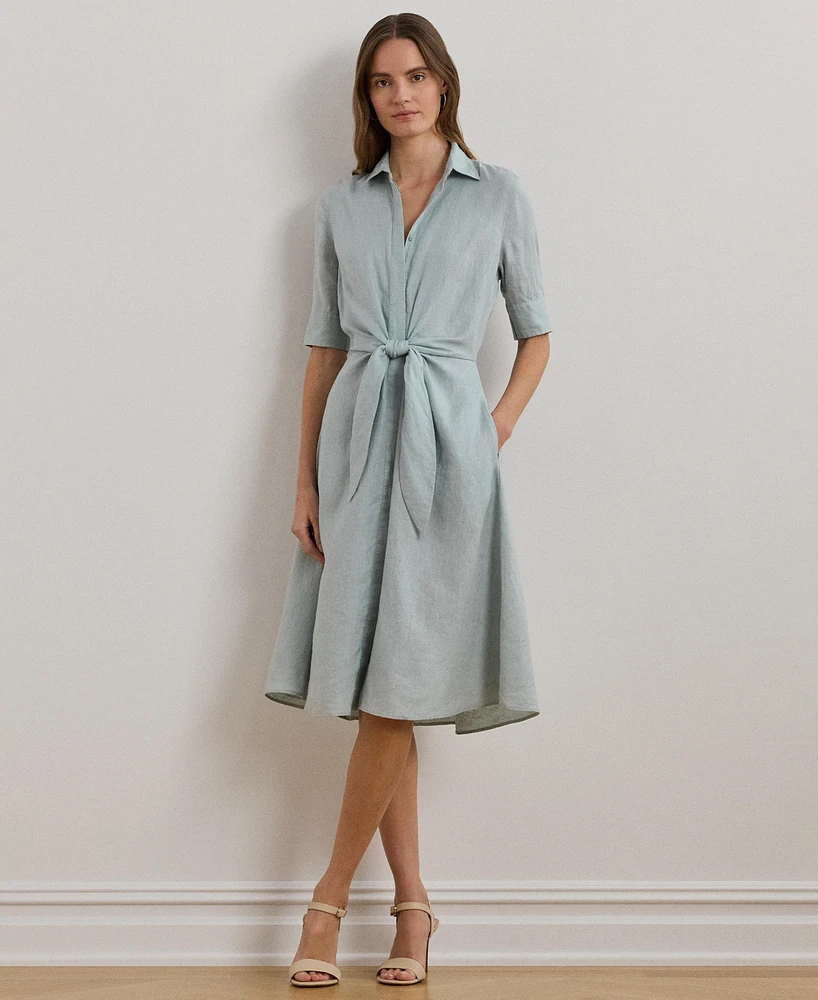 Lauren Ralph Women's Linen Shirtdress, Regular & Petite