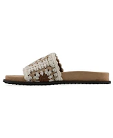 White Mountain Women's Maxim Round Toe Flat Sandals
