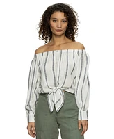 Sanctuary Women's Striped Ballet Tie Top