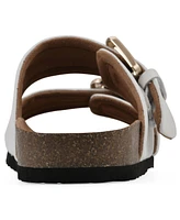 White Mountain Women's Griffon Round Toe Flat Sandals