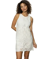 Sanctuary Women's Embroidered Blooms Sleeveless Mini Dress