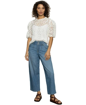 Sanctuary Women's Side Car Barrel Faded Jeans
