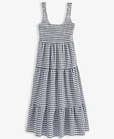 On 34th Women's Woven Printed Tiered Scoop-Neck Tank Midi Dress, Exclusively at Macy's