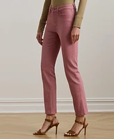 Lauren Ralph Lauren Women's Coated High-Rise Straight Ankle Jeans