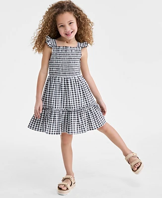 On 34th Gingham Tiered Smocked Dress - Little Girl, Exclusively at Macy's