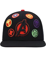 Marvel Big Boys and Girls Black The Avengers Snapback Hat