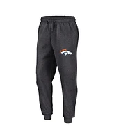 Fanatics Men's Heather Charcoal Denver Broncos Boost Fleece Joggers