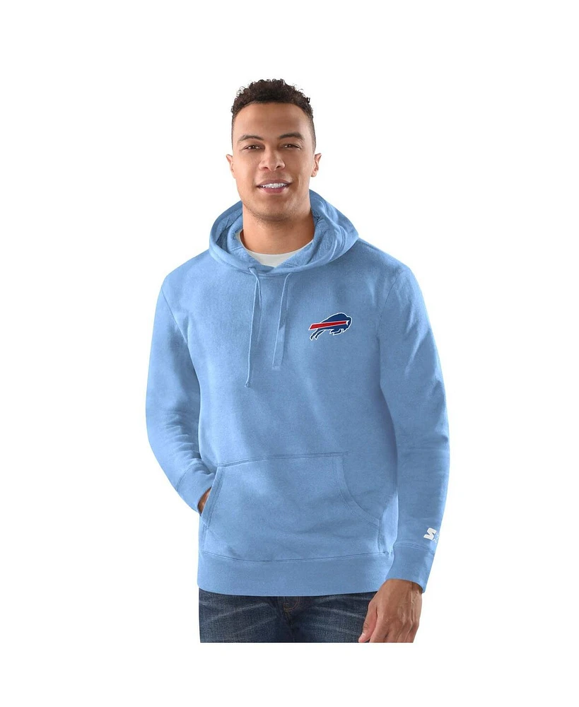 Margaritaville Men's Blue Buffalo Bills Time Flies Garment Dyed Pullover Hoodie