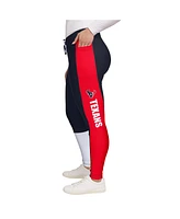 Wear by Erin Andrews Women's Navy/Red Houston Texans Color-Block Leggings