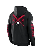 Fanatics Men's Black Minnesota Twins Big City Legacy Fleece Pullover Hoodie