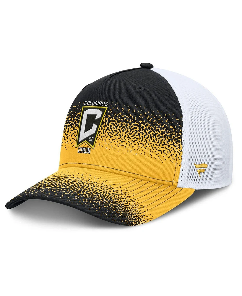 Fanatics Men's Black Columbus Crew Libero Trucker Adjustable Hat