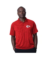 Msx by Michael Strahan Men's Red Kansas City Chiefs Baseline Raglan Polo