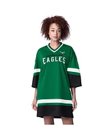 Starter Women's Kelly Green Philadelphia Eagles Slap Shot 3/4 Sleeve Sneaker Dress