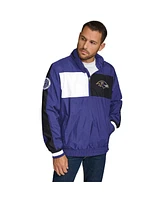 Tommy Hilfiger Men's Purple Baltimore Ravens Gael Lightweight Half-Zip Pullover Hoodie Jacket