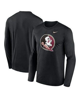 Nike Men's Black Florida State Seminoles Primetime Primary Legend Long Sleeve T-Shirt